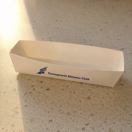Custom printed hot dog trays in bulk
