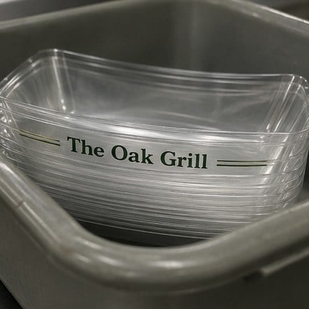 Customized hot dog trays for diners and restaurants