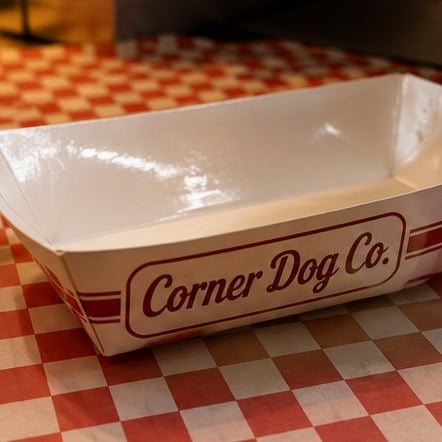 Grease Resistant Hot Dog Trays