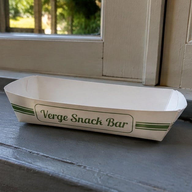 Personalized hot dog trays - customer photo